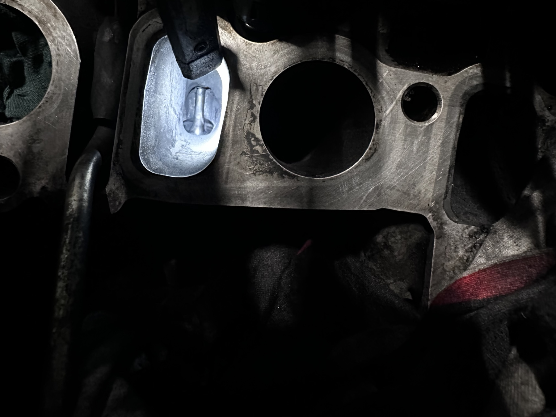 A second view of the intake after cleaning.